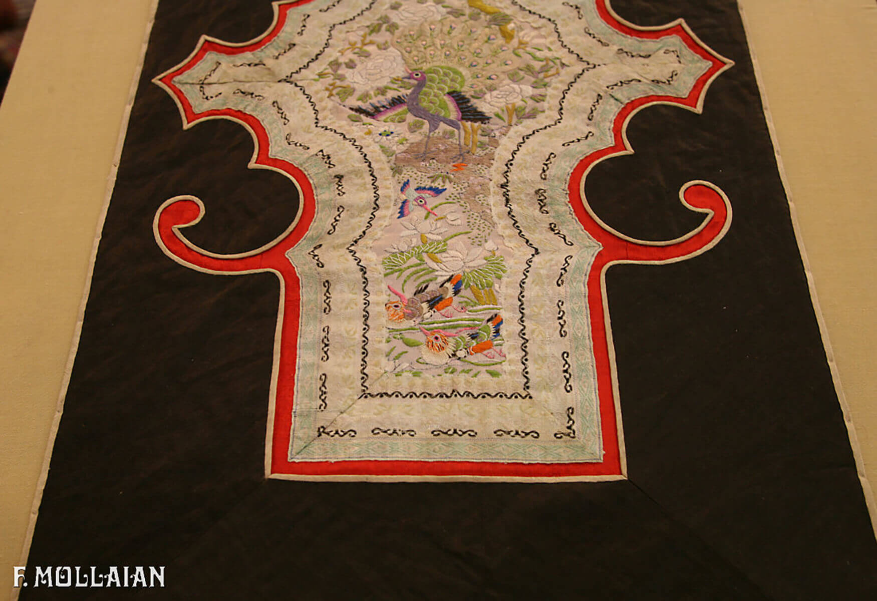 Textile Chinois Antique Soie n°:29084486